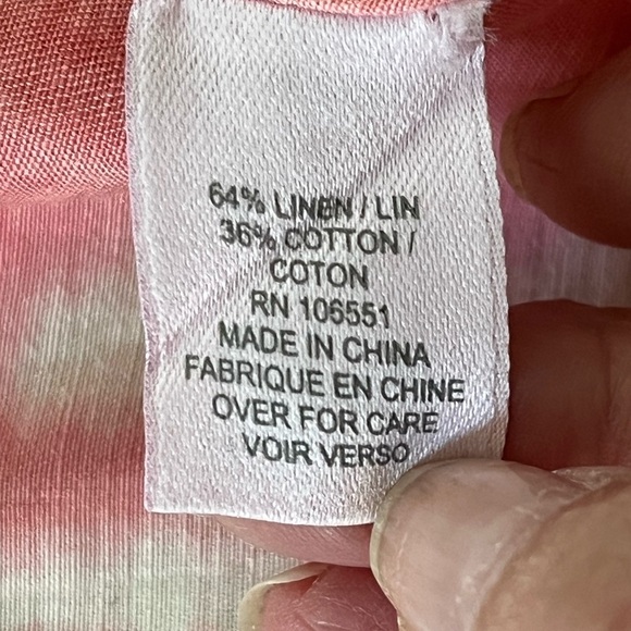 Calypso St. Barth Pink Shibori Dyed Wrap Dress Size Small Summer Linen Cotton - Picture 11 of 15